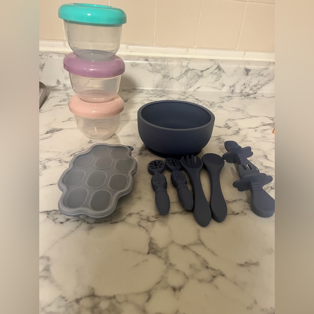 Kids Multi-Color Feeding Set - Picture 2 of 3